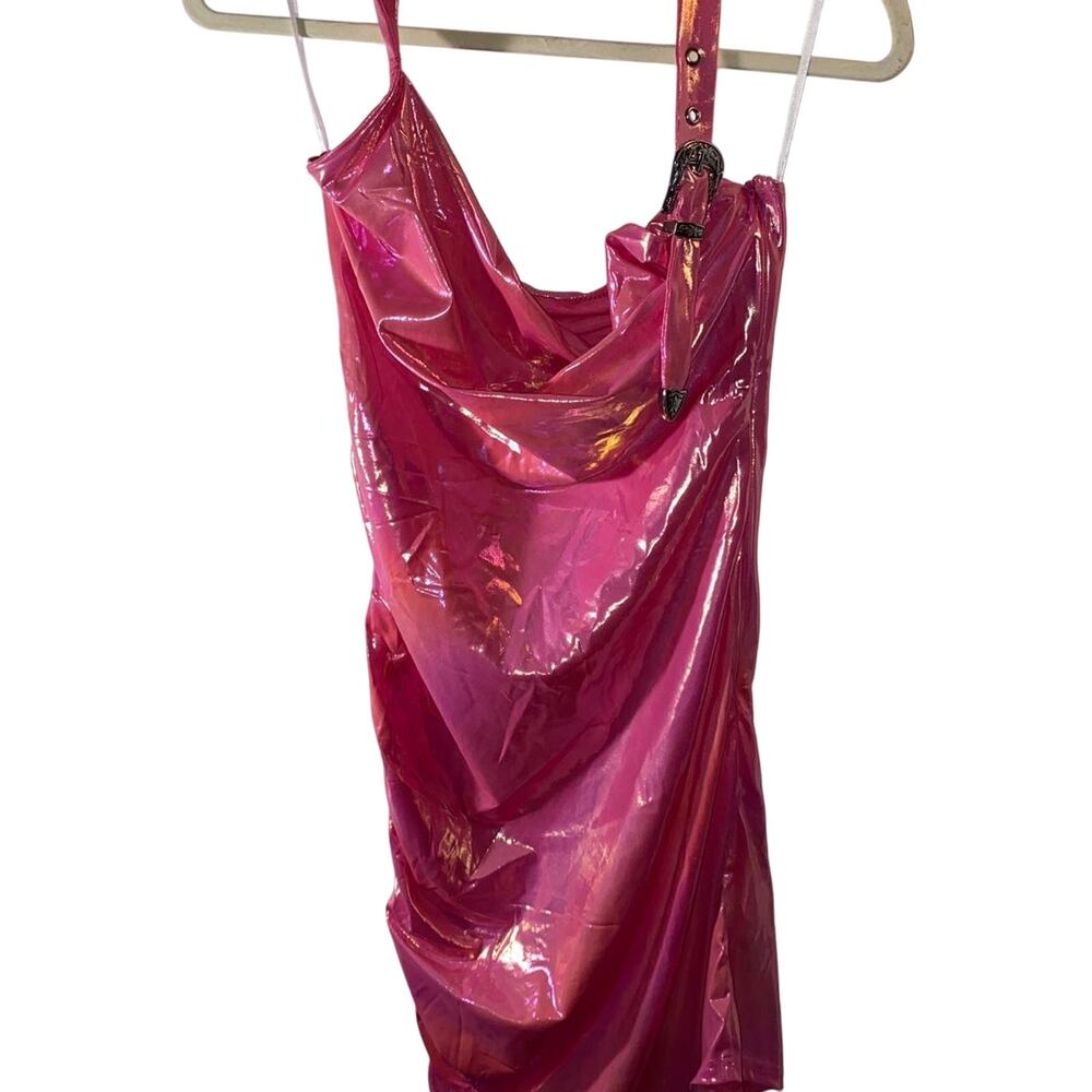 Glamorous Pink Metallic Mini Dress